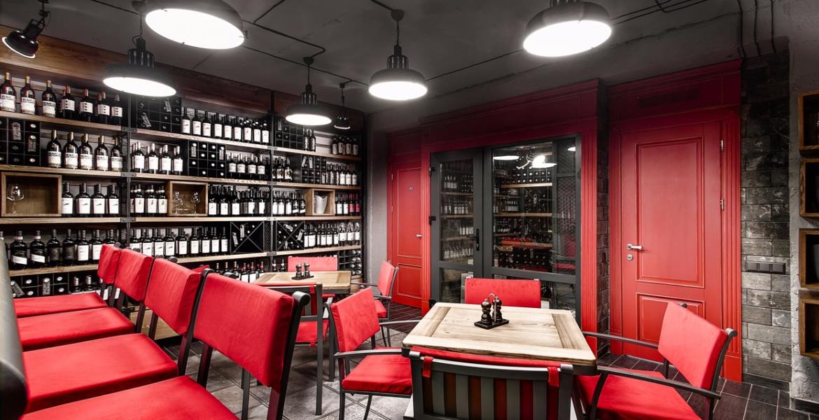 An interior photoshoot of enoteca in Chisinau