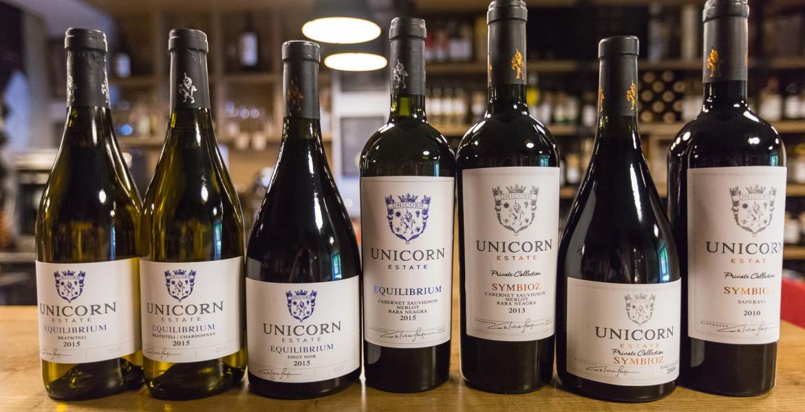 дегустация вин компании Unicorn Winery